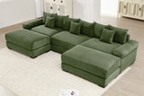 DESEO 130" 3-Seater with 2 Ottomans