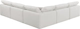 Comfy - 5 Piece Linen Modular Corner Armless Sectional