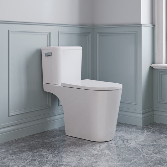 ANZZI Nesso 1.6 GPF Upflush Macerating Toilet System, Comfort Height, Soft-Close Lid, Powerful 0.8 HP Pump (26 ft Vertical / 197 ft Horizontal), Multi-Fixture Capacity, White