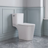 ANZZI Nesso 1.6 GPF Upflush Macerating Toilet System, Comfort Height, Soft-Close Lid, Powerful 0.8 HP Pump (26 ft Vertical / 197 ft Horizontal), Multi-Fixture Capacity, White