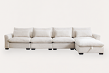 PERTH 157" 4-Seater Sofa with 1 Ottoman
