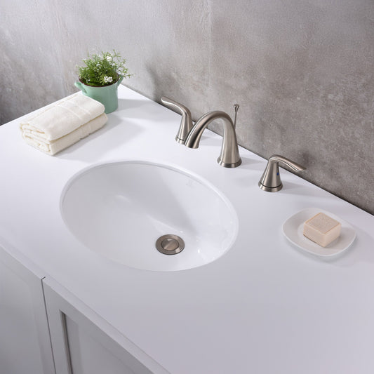 Rhodes Series 21.5 in. Ceramic Undermount Sink Basin in White