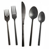 Arezzo Brushed Black 5pc Place Setting
