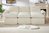 DERVAL 111" 3-Seater Sofa with 3 Ottomans