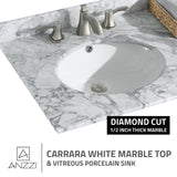 Chateau 48 in. W x 36 in. H Bathroom Bath Vanity Set in Rich White
