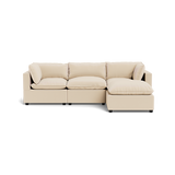 Kova Pillow Cushion Sofa 122" + Ottoman