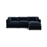 Kova Pillow Cushion Sofa 122" + Ottoman