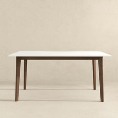 Carlos Solid Wood White Top Dining Table