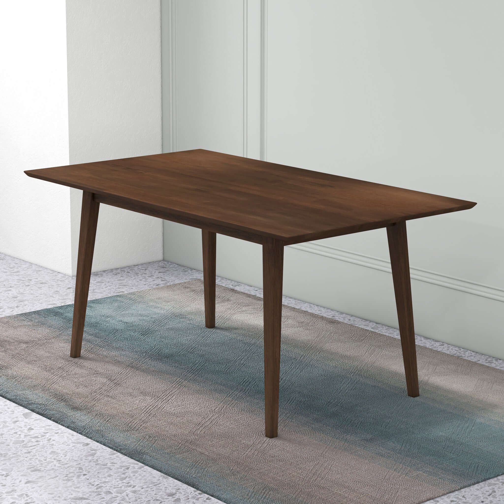 Levi Modern Style Solid Wood Rectangular Dining Kitchen Table