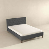 Graceville Queen Dark Grey Fabric Platform Bed