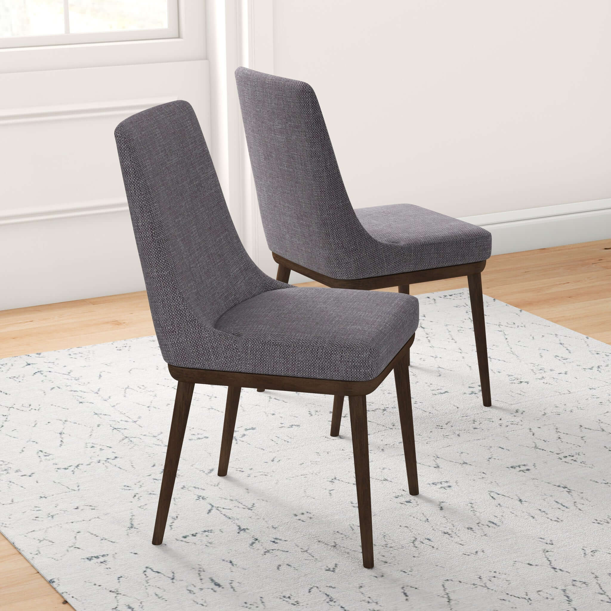 Kate Mid-Century Modern Dining Chair (Set of 2)