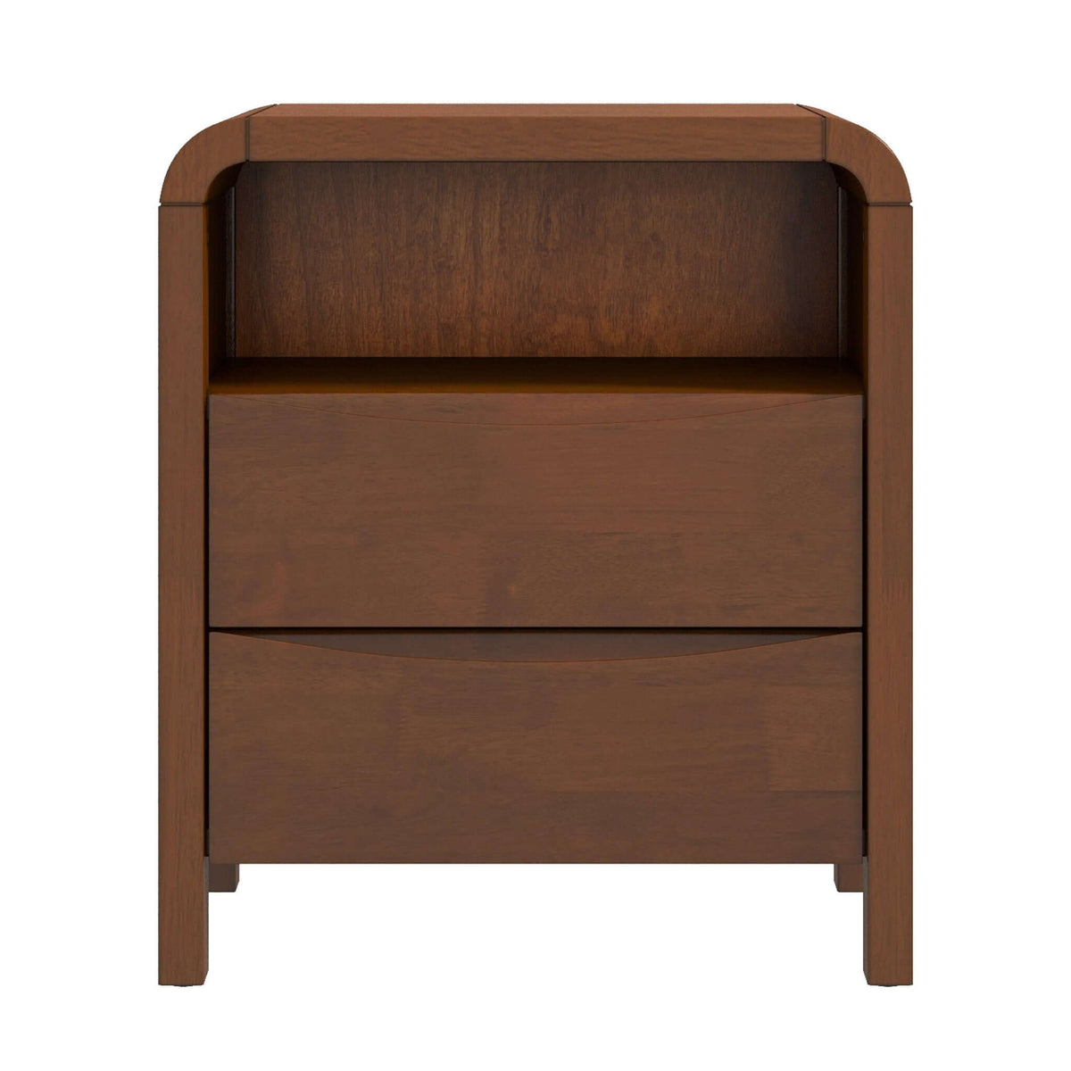 Lionel Mid Century Modern Solid Wood Nightstand Bed Side Table