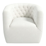 Delaney Cream Boucle Swivel Chair