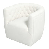 Delaney Cream Boucle Swivel Chair