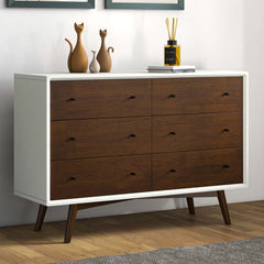 Caroline Mid Century Modern Solid Wood Dresser