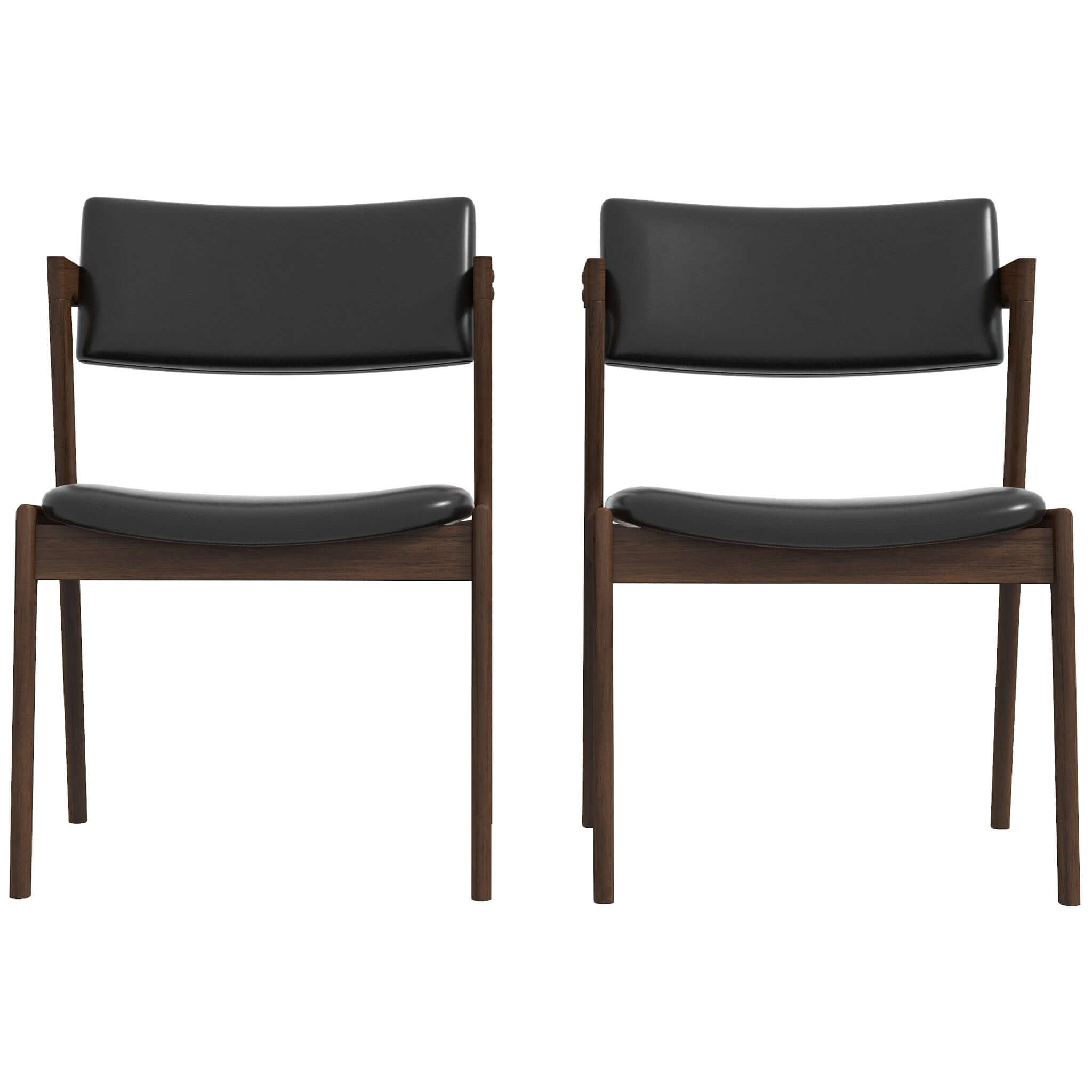 Edwin Mid Centruy Modern  Dining Chair Set of 2