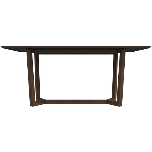 Marina Mid-Century Modern Solid Wood Dining Table in Brown