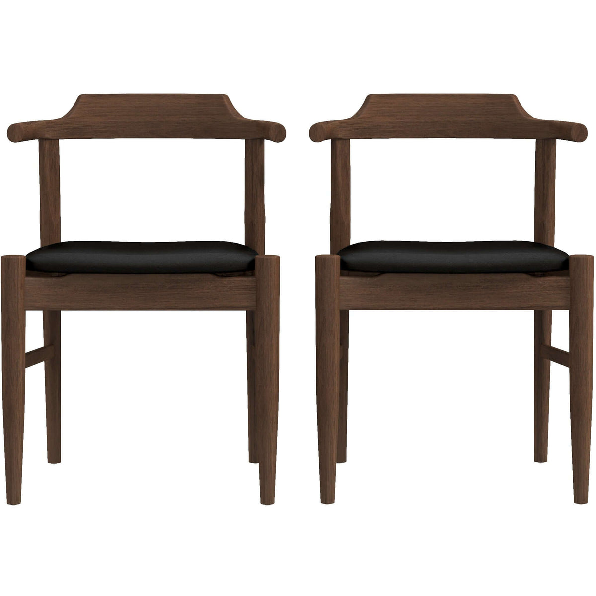 Leon Mid-Century Modern Dining Chair (Set of 2)