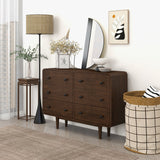 Alexa Mid Century Modern Dresser 6 Drawers