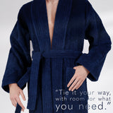 American Soft Linen Luxury Men’s 100% Cotton Turkish Bathrobe – Quick Dry, Soft, Absorbent & Lightweight