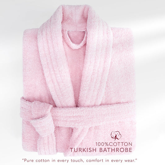 American Soft Linen Luxury Women’s 100% Cotton Turkish Bathrobe – Quick Dry, Soft, Absorbent & Lightweight
