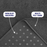 American Soft Linen 100% Cotton Bath Mat Rugs, 17x24 inches with Silicone Backing, Soft Absorbent Grip-Enhanced Bath Mats for Bathroom - 50 Set Case Pack