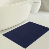 American Soft Linen 100% Cotton Bath Mat Rugs, 17x24 inches with Silicone Backing, Soft Absorbent Grip-Enhanced Bath Mats for Bathroom - 50 Set Case Pack
