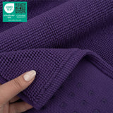 American Soft Linen 100% Cotton Bath Mat Rugs, 17x24 inches with Silicone Backing, Soft Absorbent Grip-Enhanced Bath Mats for Bathroom - 50 Set Case Pack