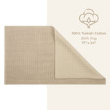 American Soft Linen 100% Cotton Bath Mat Rugs, 17x24 inches with Silicone Backing, Soft Absorbent Grip-Enhanced Bath Mats for Bathroom - 50 Set Case Pack