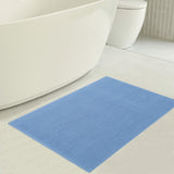 American Soft Linen 100% Cotton Bath Mat Rugs, 17x24 inches with Silicone Backing, Soft Absorbent Grip-Enhanced Bath Mats for Bathroom - 50 Set Case Pack