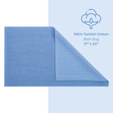 American Soft Linen 100% Cotton Bath Mat Rugs, 17x24 inches with Silicone Backing, Soft Absorbent Grip-Enhanced Bath Mats for Bathroom - 50 Set Case Pack