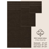 3 Piece 100% Cotton Extra Fluffy and Soft Luxury Turkish Towel Set with 20 Different Colors - 20 Set Case Pack