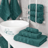 3 Piece 100% Cotton Extra Fluffy and Soft Luxury Turkish Towel Set with 20 Different Colors - 20 Set Case Pack