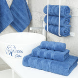 3 Piece 100% Cotton Extra Fluffy and Soft Luxury Turkish Towel Set with 20 Different Colors - 20 Set Case Pack
