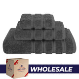 3 Piece 100% Cotton Extra Fluffy and Soft Luxury Turkish Towel Set with 20 Different Colors - 20 Set Case Pack