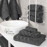 3 Piece 100% Cotton Extra Fluffy and Soft Luxury Turkish Towel Set with 20 Different Colors - 20 Set Case Pack