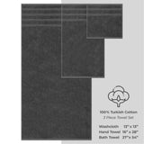 3 Piece 100% Cotton Extra Fluffy and Soft Luxury Turkish Towel Set with 20 Different Colors - 20 Set Case Pack
