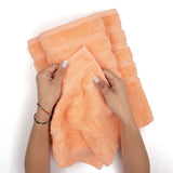 3 Piece 100% Cotton Extra Fluffy and Soft Luxury Turkish Towel Set with 20 Different Colors - 20 Set Case Pack