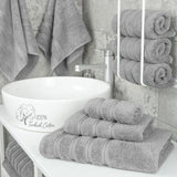 3 Piece 100% Cotton Extra Fluffy and Soft Luxury Turkish Towel Set with 20 Different Colors - 20 Set Case Pack