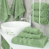3 Piece 100% Cotton Extra Fluffy and Soft Luxury Turkish Towel Set with 20 Different Colors - 20 Set Case Pack