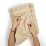 3 Piece 100% Cotton Extra Fluffy and Soft Luxury Turkish Towel Set with 20 Different Colors - 20 Set Case Pack
