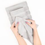 3 Piece 100% Cotton Extra Fluffy and Soft Luxury Turkish Towel Set with 20 Different Colors - 20 Set Case Pack