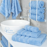 3 Piece 100% Cotton Extra Fluffy and Soft Luxury Turkish Towel Set with 20 Different Colors - 20 Set Case Pack