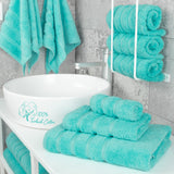 3 Piece 100% Cotton Extra Fluffy and Soft Luxury Turkish Towel Set with 20 Different Colors - 20 Set Case Pack