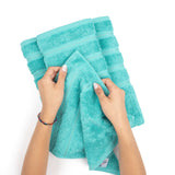 3 Piece 100% Cotton Extra Fluffy and Soft Luxury Turkish Towel Set with 20 Different Colors - 20 Set Case Pack