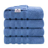 American Soft Linen 100% Cotton Turkish Towels for Bathroom, 4 Pack Bath Towel Set,  Super Soft, Extra Large Bath Towels