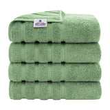 American Soft Linen 100% Cotton Turkish Towels for Bathroom, 4 Pack Bath Towel Set,  Super Soft, Extra Large Bath Towels