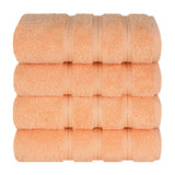 American Soft Linen 100%  Cotton Turkish Towels, 4 Pack Hand Towel Set, Super Soft, Absorbent, Quick Dry Premium Towels