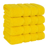 American Soft Linen 100%  Cotton Turkish Towels, 4 Pack Hand Towel Set, Super Soft, Absorbent, Quick Dry Premium Towels
