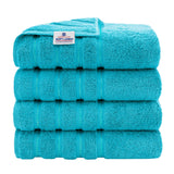 4 Piece 100% Cotton Turkish Bath Towel - 6 Set Case Pack
